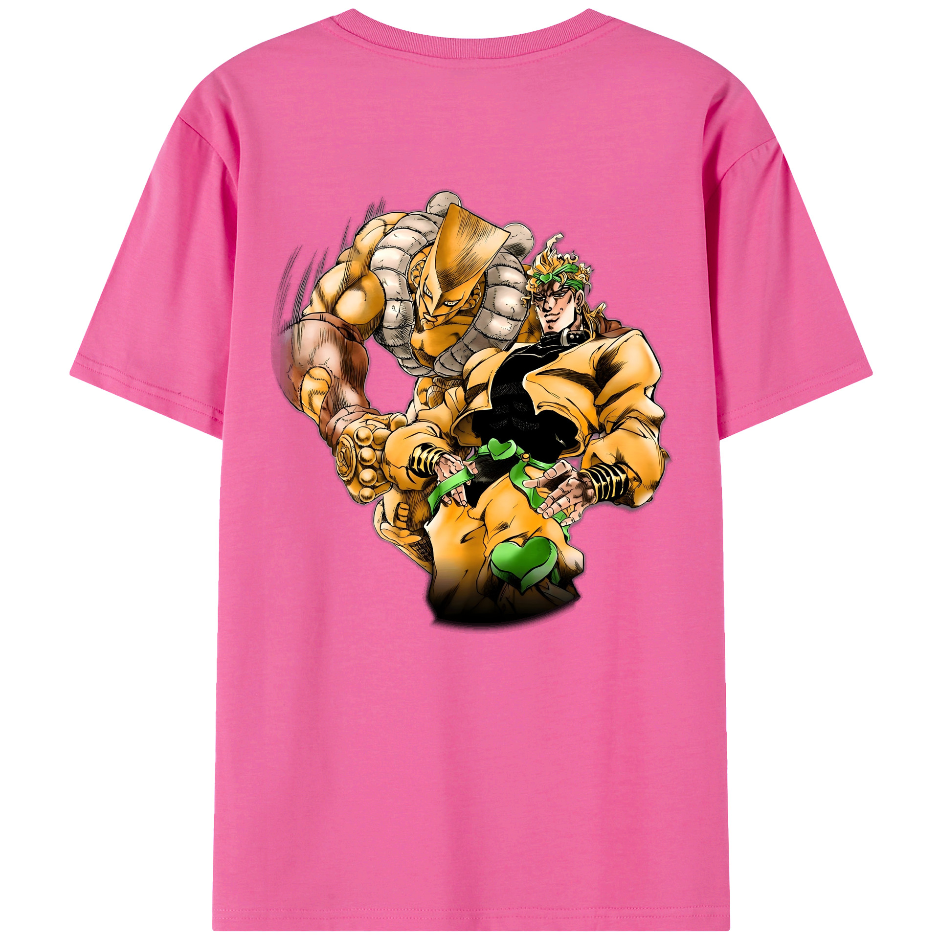 （画像用） ジョジョの奇妙な冒険 ディオ?ブランドー JoJo's Bizarre Adventure Dio Brando レディース半袖Tシャツ(バックプリント)